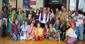 The cast of Theatre 55’s 2019 production of the 1969 musical, “Hair.”